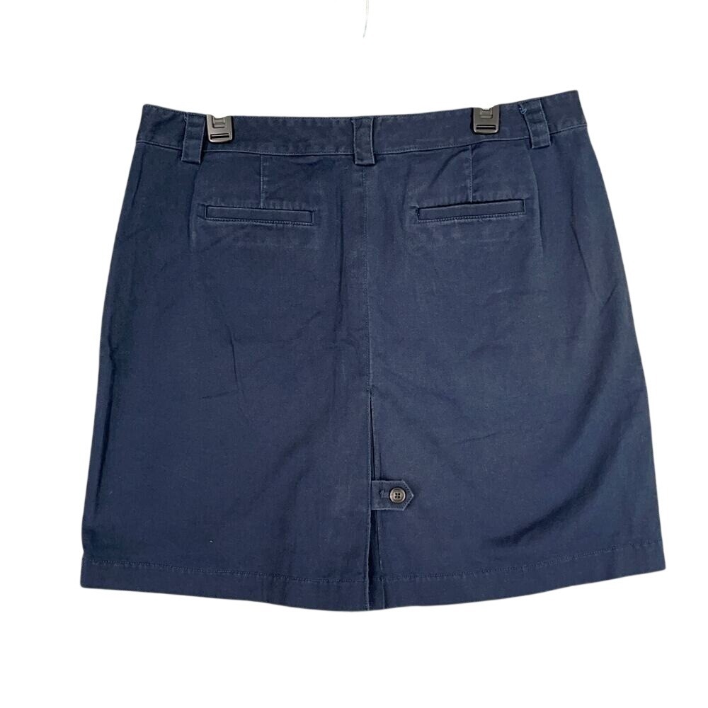 Brooks Brothers Skirt Womens 14 Navy Blue Short A-Line Mini Business Casual
